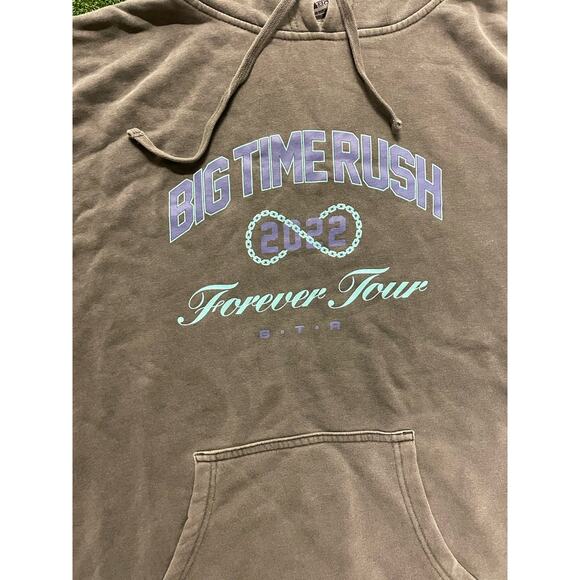 Big Time Rush Forever 2022 Tour Sweatshirt Hoodie Men's Grey Concert Hoodie XL - Picture 2 of 4